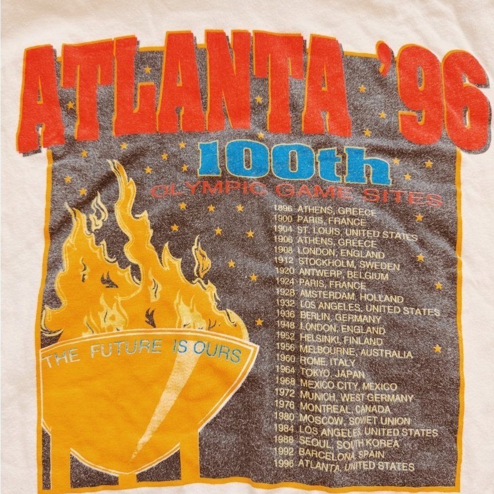 Hanes Beefy, Men’s Atlanta '96 Olympic Graphic T-Shirt - Picture 3 of 4